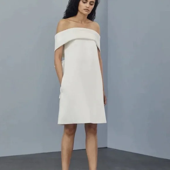 Amsale | Dresses | Amsale Little White Dress Lw65 | Poshmark